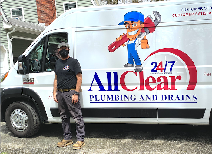 George DeJesus, All Clear Plumbing and Drains, plumbing, drain cleaning, hydronics, boilers, water heating, service tech, radiant heating